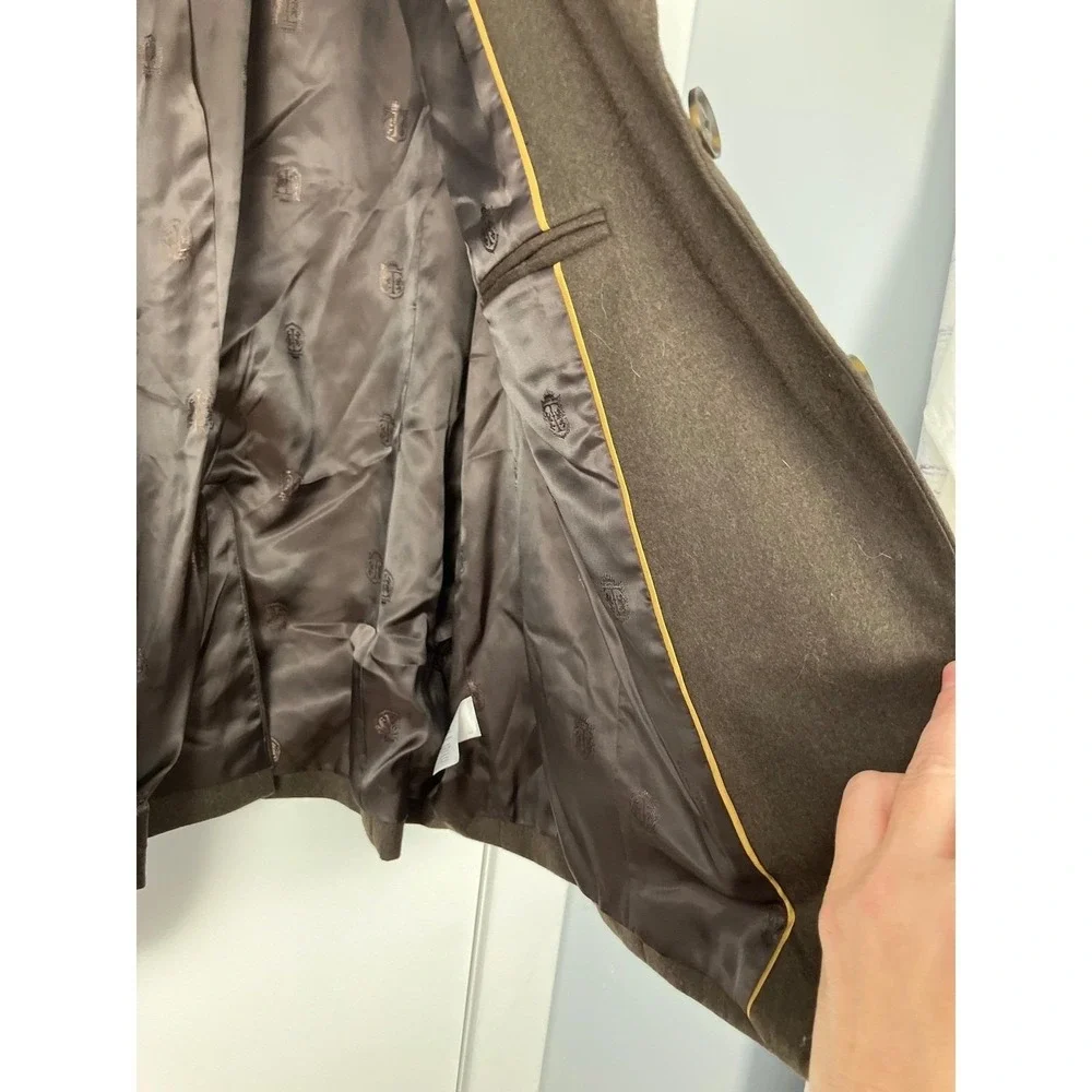 Talbots‎ Mocha Brown Wool Blend Blazer Jacket 